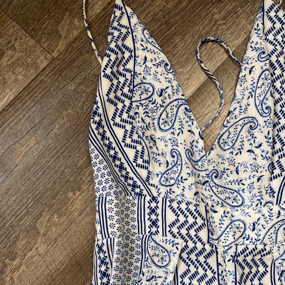 Lulus Blue Floral Jumpsuit 💙